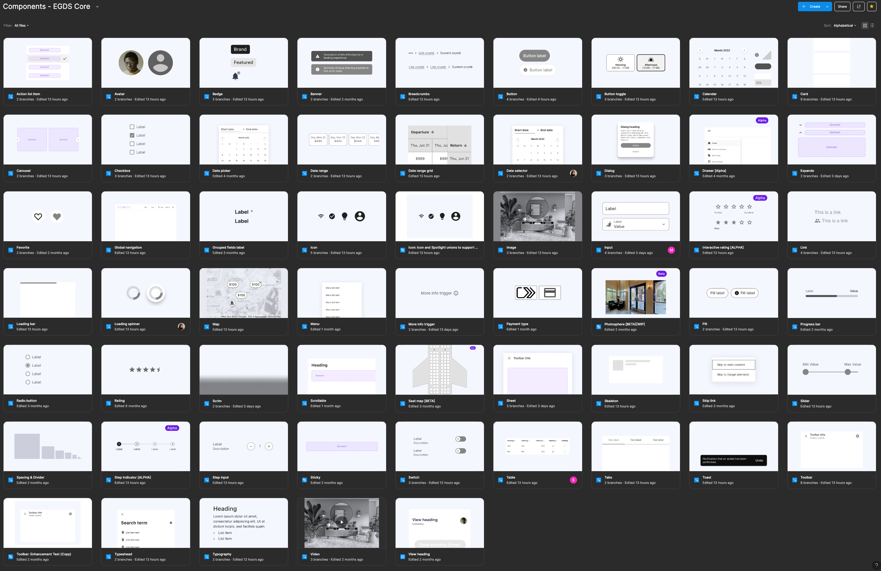 EGDS Figma component library